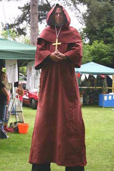 Medieval Monk Stilt Walker