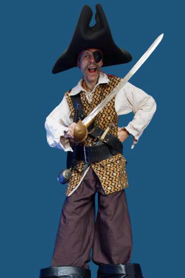 Pirate Stilt Walker