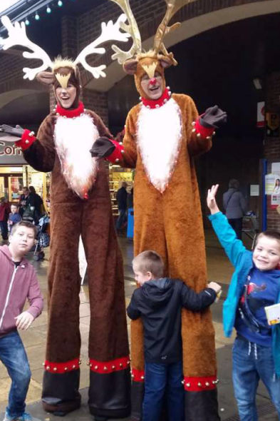 Reindeer Stilt Walkers