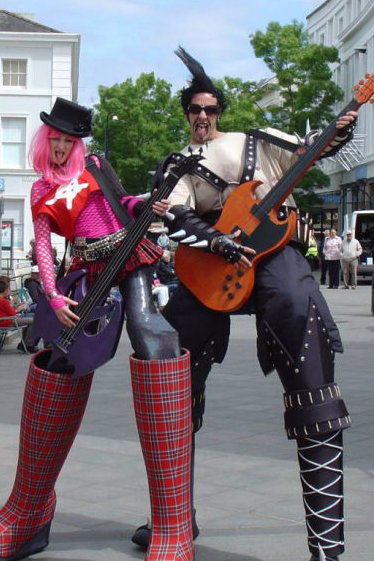 Rock Music Stilt Walkers