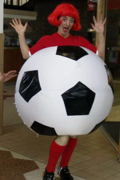 Giant Football Roller Skaters