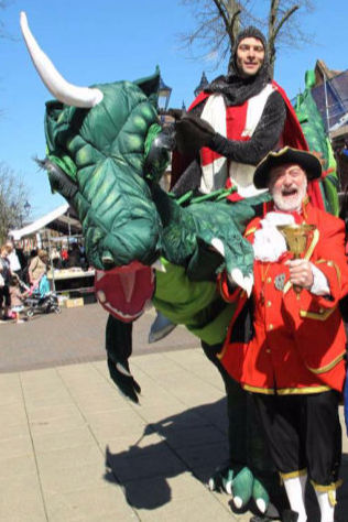 English Themed Stilt Walkers