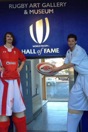 Rugby Player Stilt Walkers
