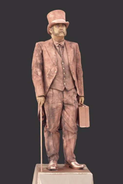 Victorian Gentleman Human Statue